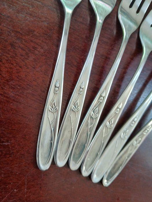 Wzór angielski Posrebrzane widelczyki hefra met 90 grubosrebrzone