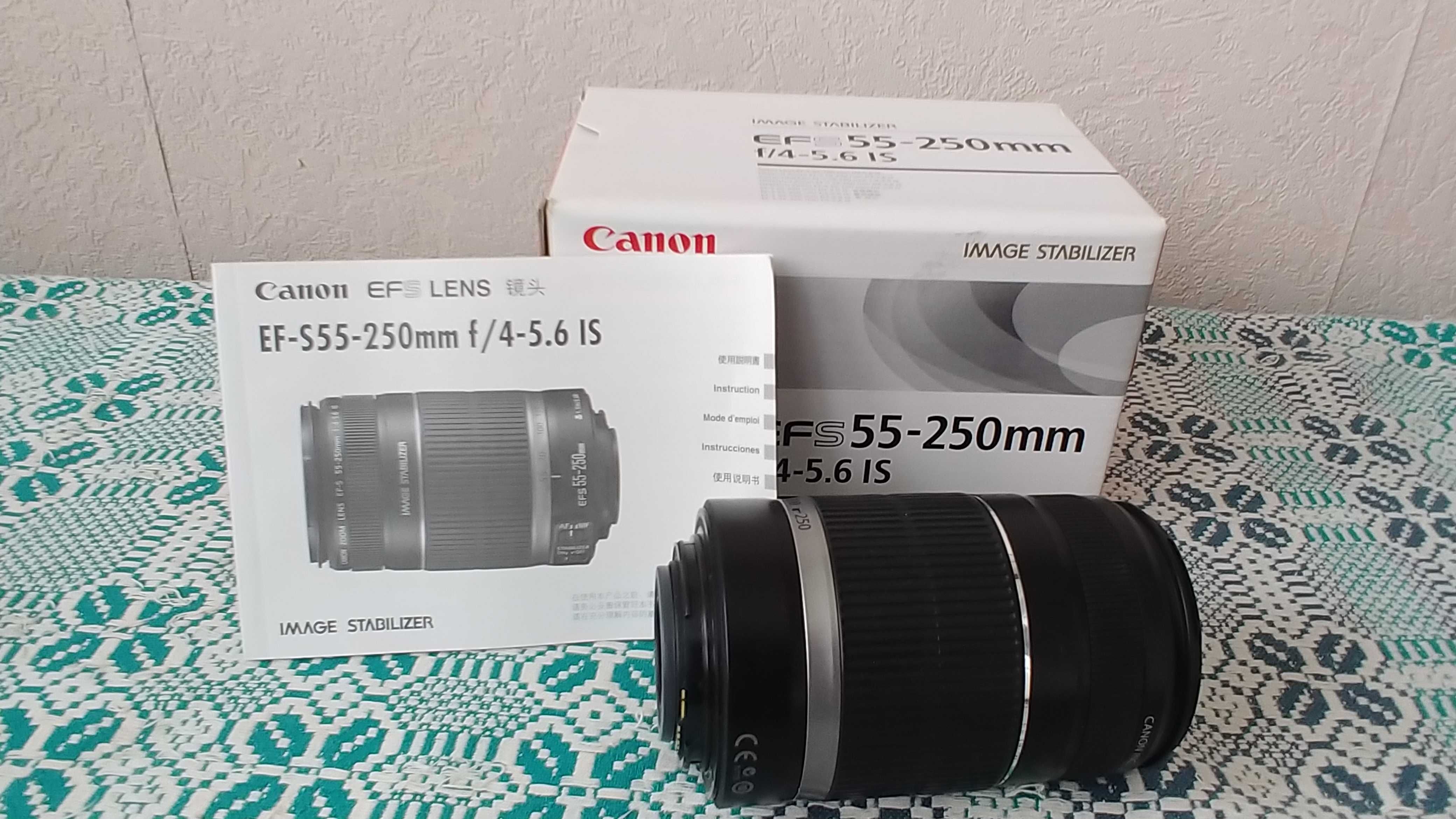 Фотоаппарат Canon EOS 550D Объектив ef-s55-250mm f/4-5.6ls