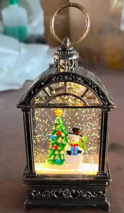 Новорічний музичний нічник Санта/Санта на олені/Сніговик та ялинк