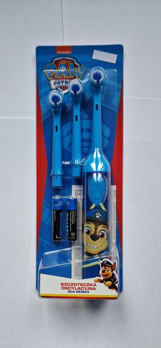 szczoteczka oscylacyjna niebieska nowa zestaw