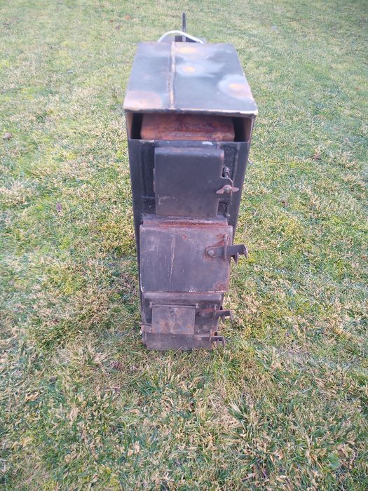 Piec z nadmuchem do garażu koza kominek na drewno węgiel trociny pelet