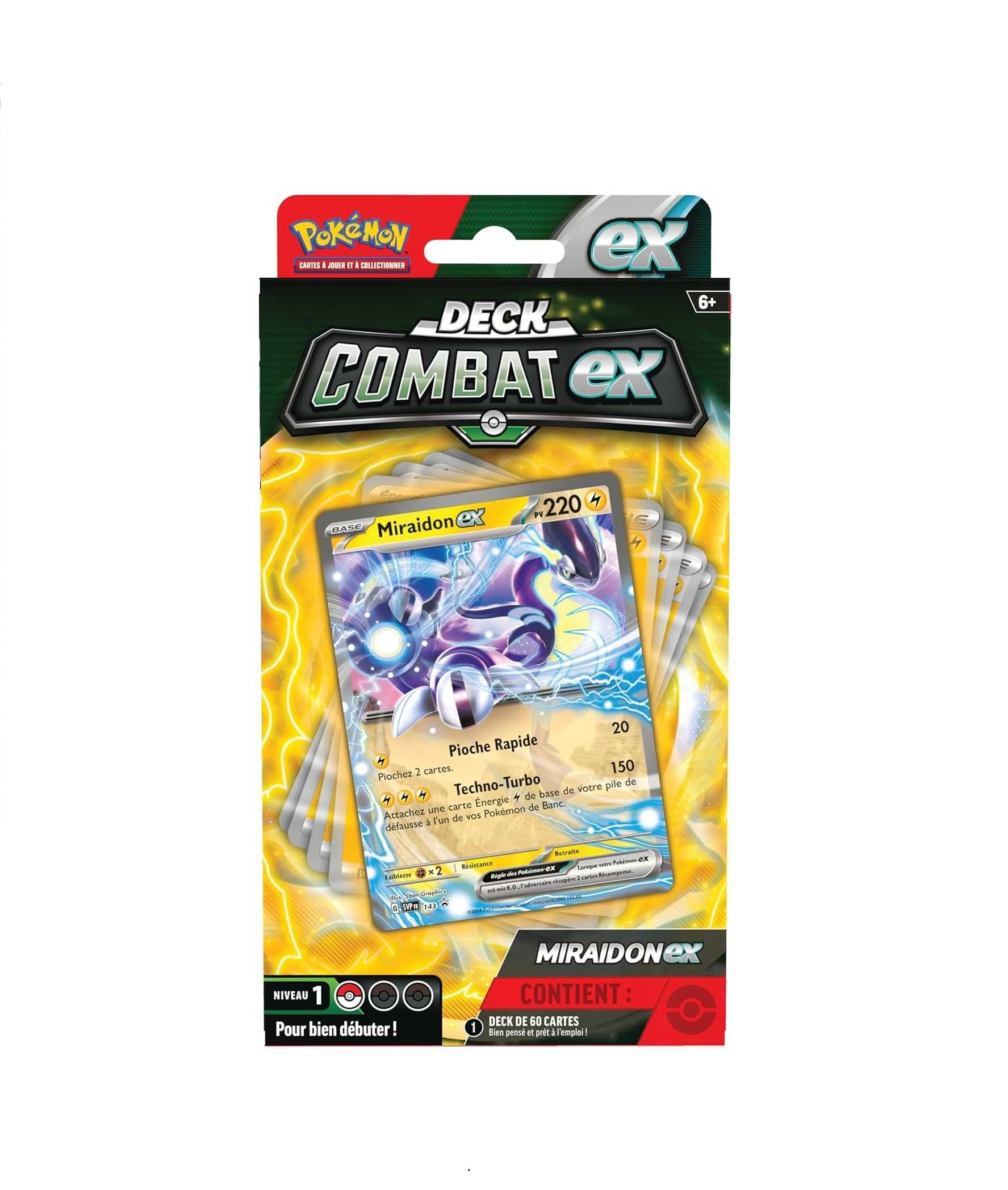 POKEMON DECK COMBAT EX zestaw MIRAIDON EX wersja francuska