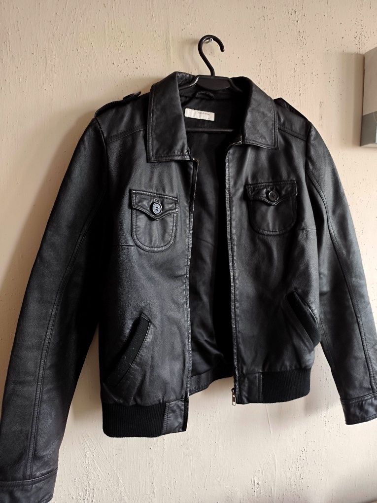 Kurtka skórzana skóra leather jacket spring 2025 streetstyle y2k rare