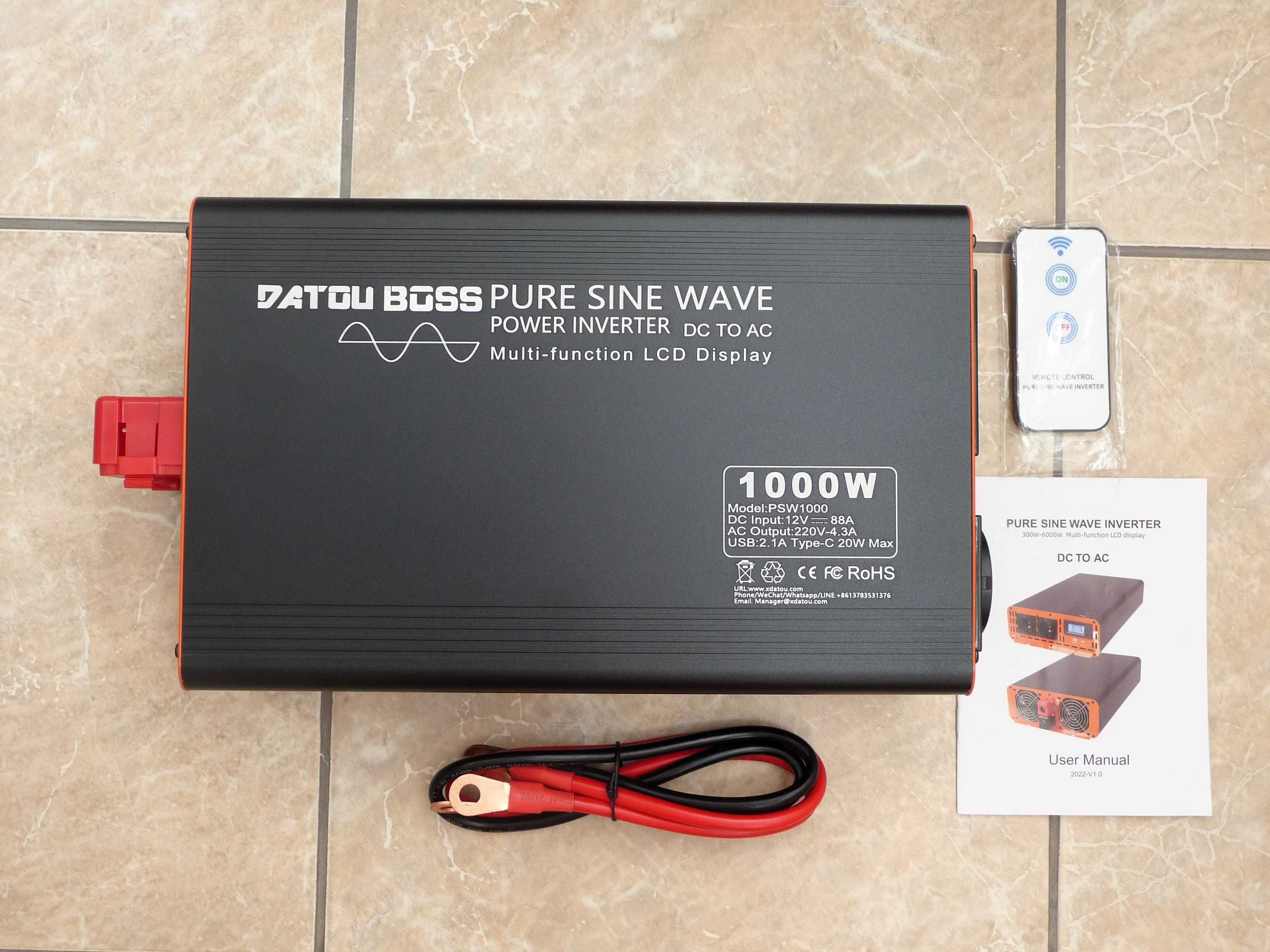 Інвертор  Datouboss   12v/1500Вт  •  72v/1500Вт  •   12-24v/2300Вт