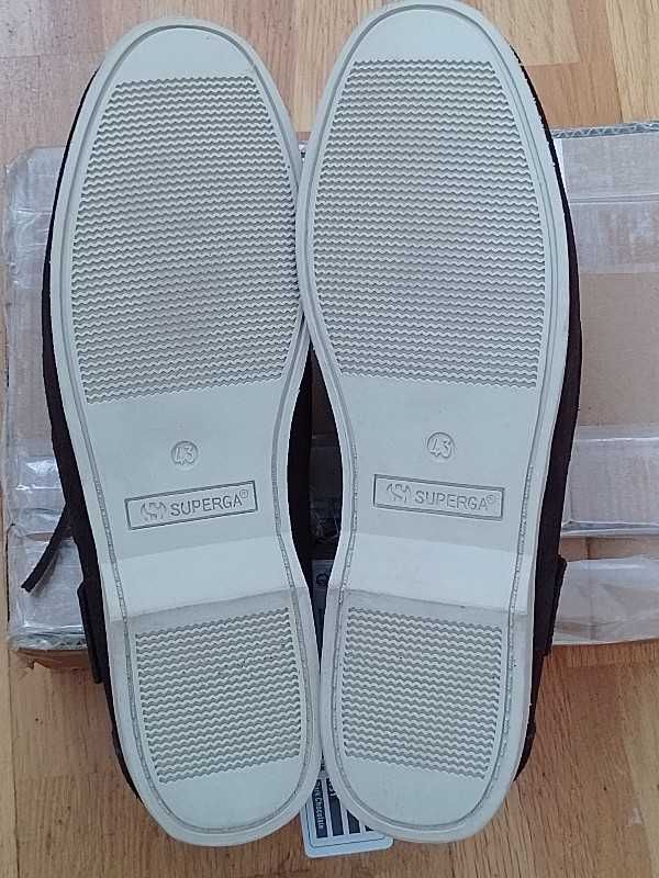 Чоловічі мокасіни туфли SUPERGA натуральний замш розмір 43