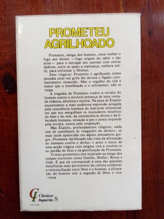 Ésquilo - Prometeu agrilhoado