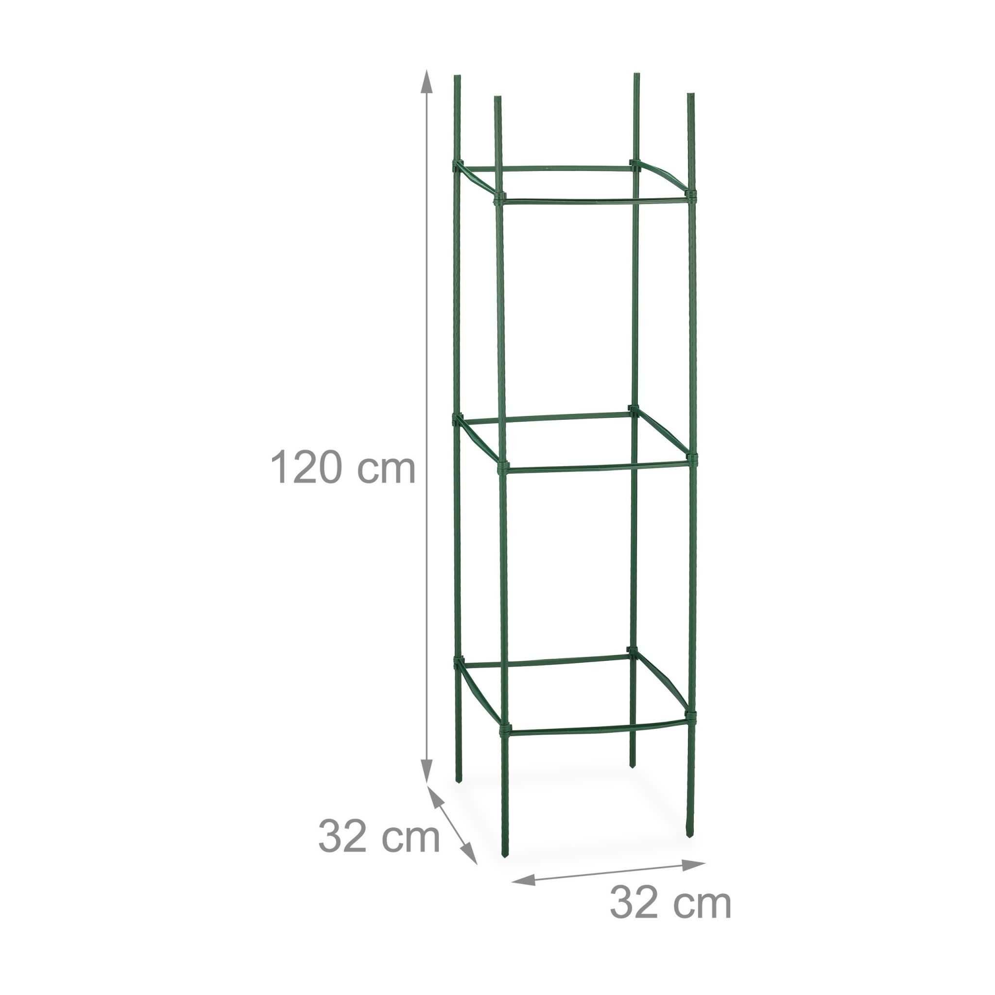 Relaxdays Podpora dla roślin zestaw 4 szt. Pergola 120 cm WW24