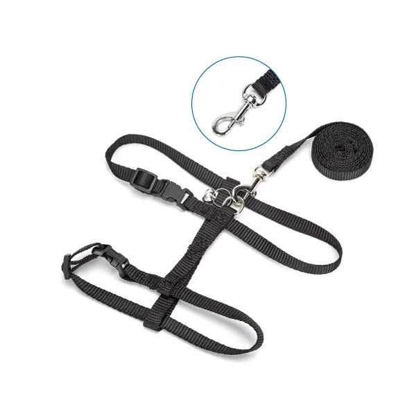 Szelki dla kota + smycz 120 cm miękkie wygodne Z DZWONECZKIEM uprząż