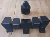 Conjunto 5 colunas Yamaha + sub-woofer Wharfedale usadas