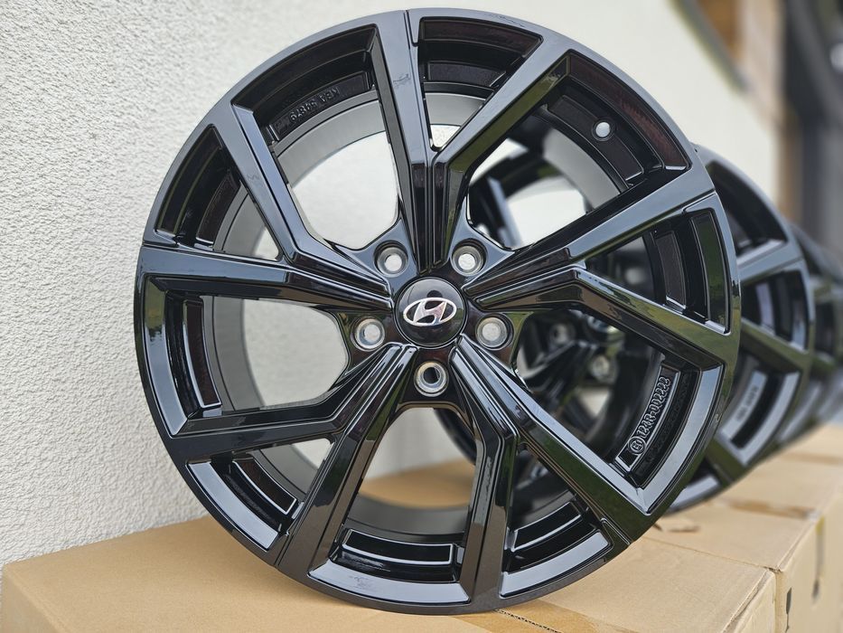 Hyundai 18 " Nowe Czarne 5x114,3 Tucson Kona i30 Veloster ix35 Felgi