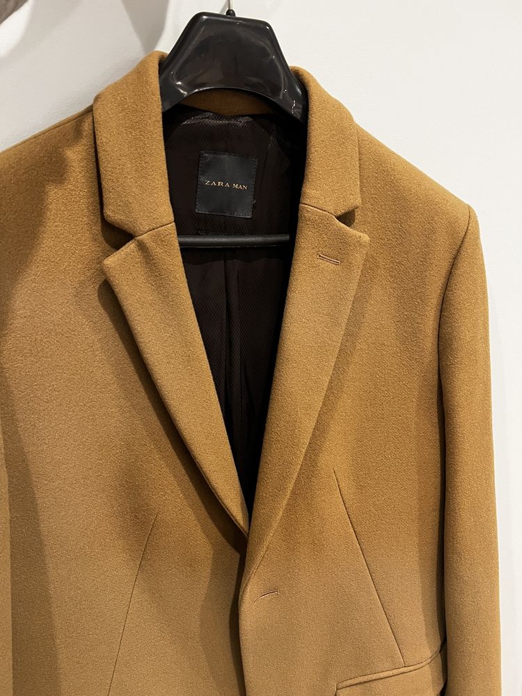 Casaco longo Camel - Zara