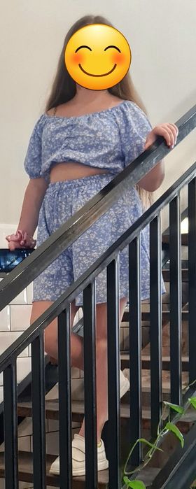 Літній шифоновий костюм з шортами