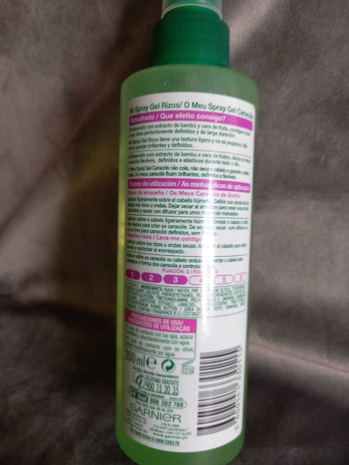 Гель спрей для волосся Garnier Fructis Style Hidra Rizos Wet 200 мл