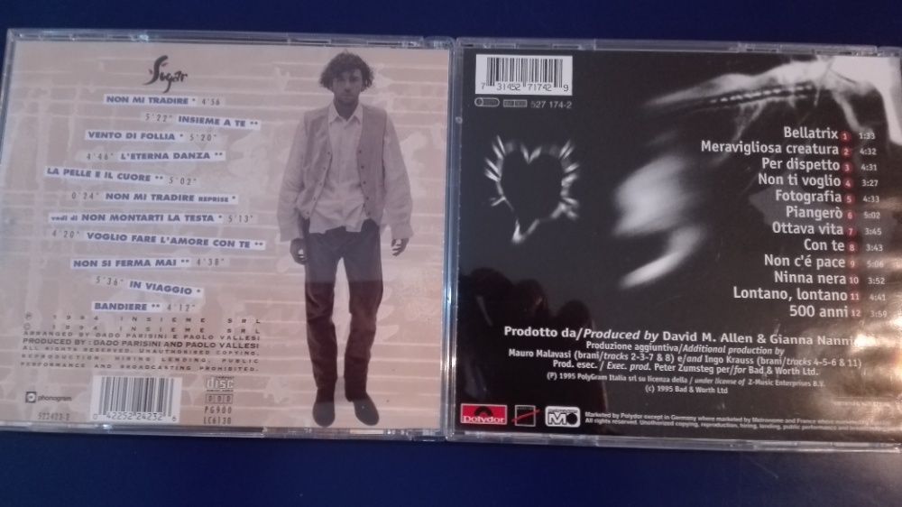 Lote CDs Gianna Nannini – Lara Fabian – Mana