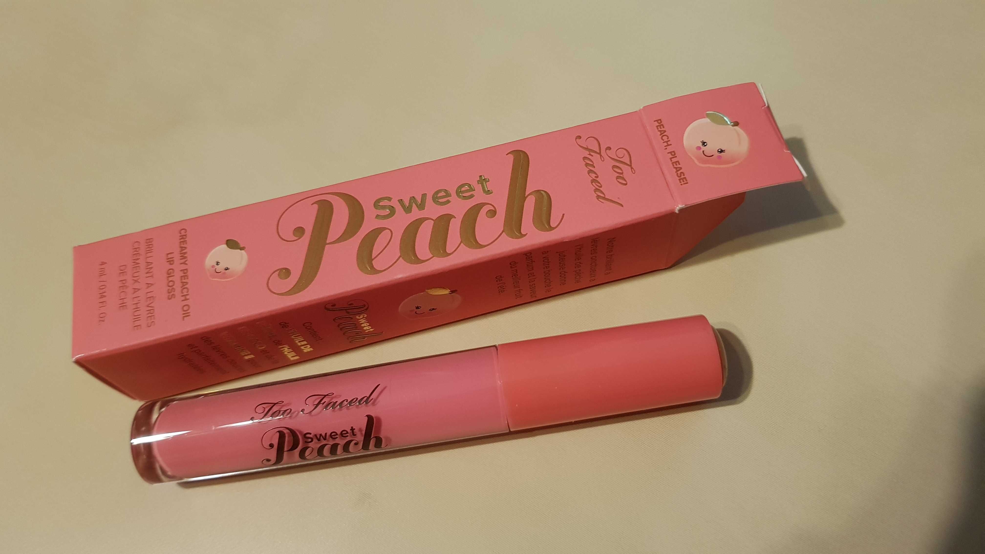 Too Faced Sweet Peach Lip Gloss błyszczyk nowy