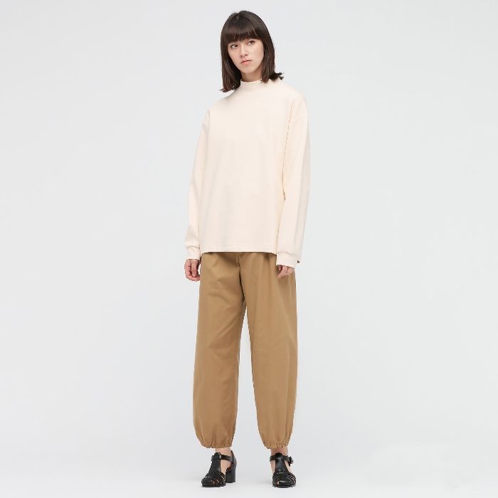 Sweat da marca Uniqlo, cor camel