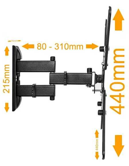 Holder 5.5 PRO MOCNY obrotowy uchwyt do telewizora 10-55 cali do 25KG