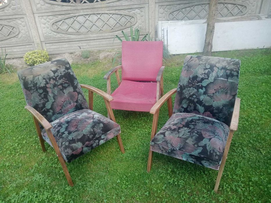 krzesŁa gięte Radomsko 4szt,fotele prl,