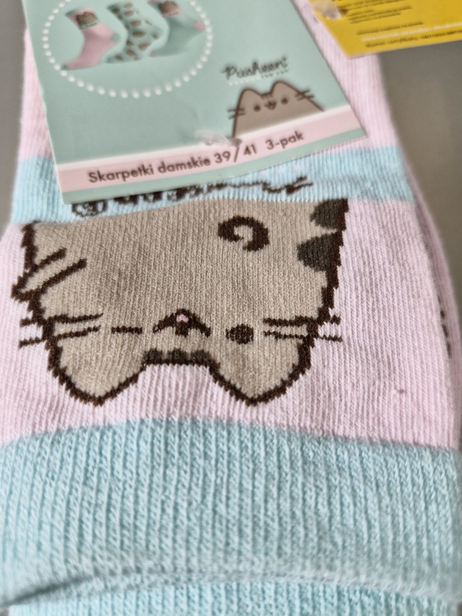 Pusheen 3-Pak Skarpetki Damskie Rozmiar 39-41