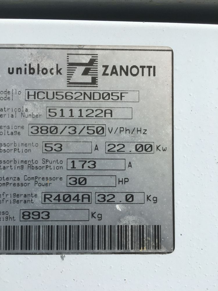 Grupo de frio Zanotti