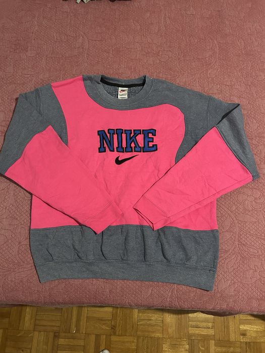 Sweatshirt Nike Rework (Rosa e Cinza)