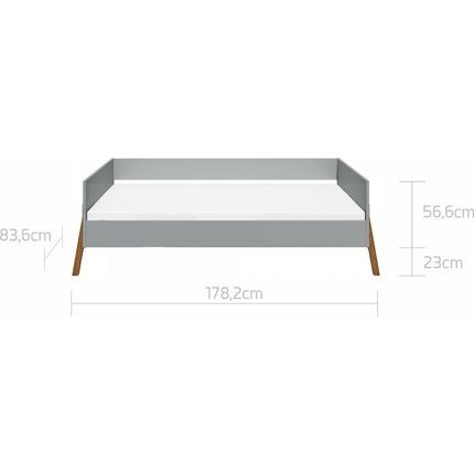 Łóżko dziecięce Bellamy Lotta 160x80 Gray Możliwy DOWÓZ