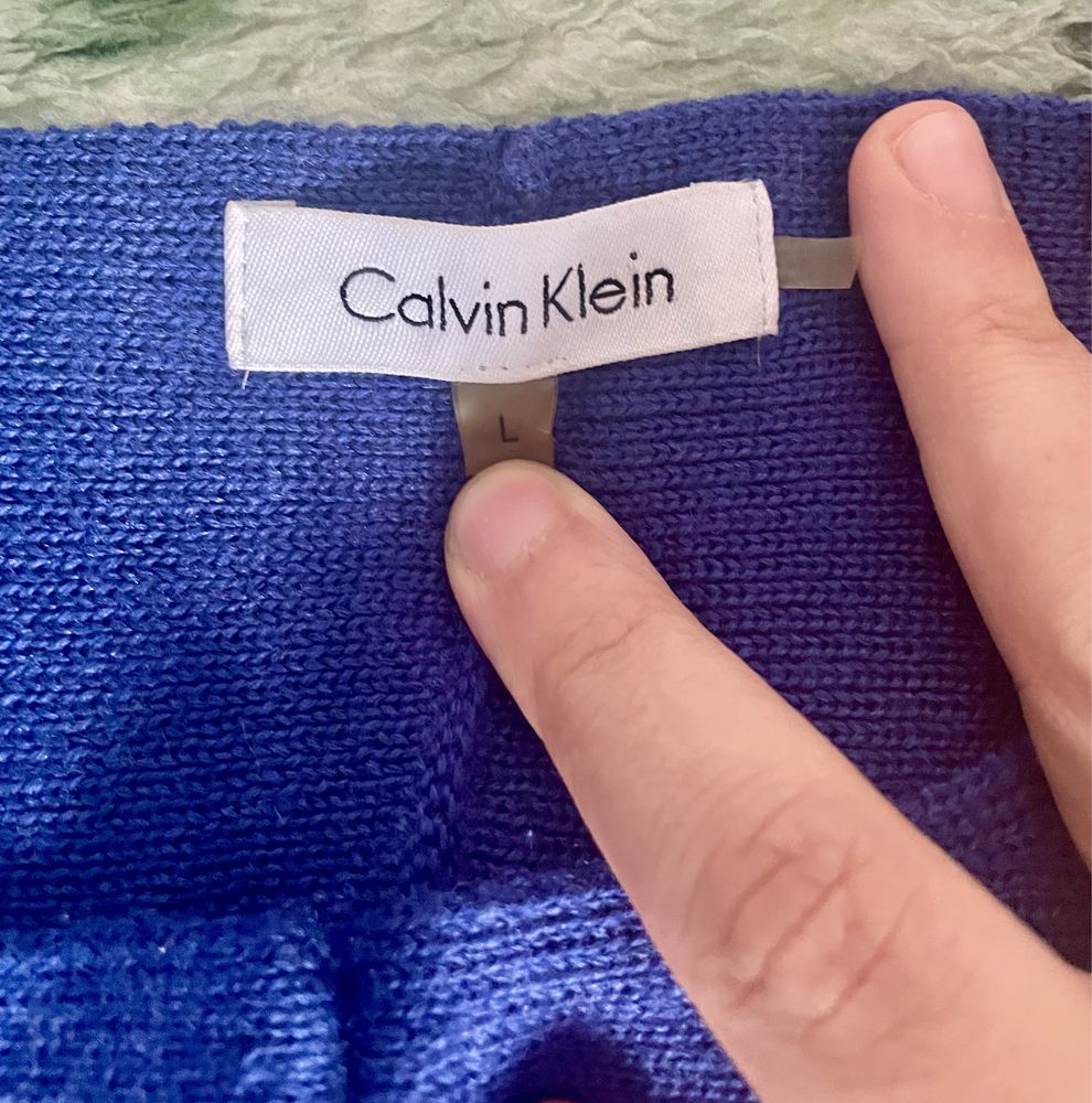 Sweter Calvin Klein kobaltowy/niebieski
