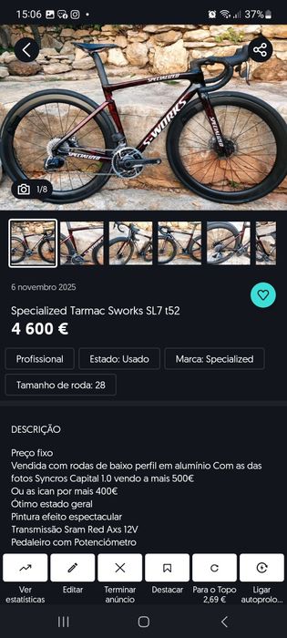 Specialized Tarmac Sworks SL7 t52