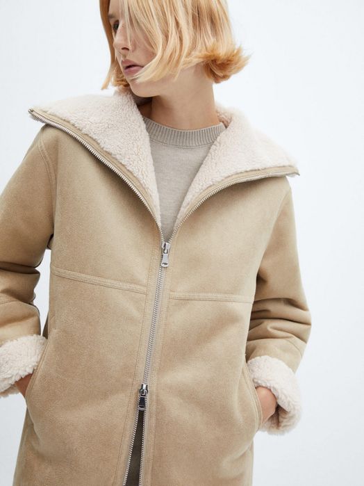 Дубленка куртка жіноча Mango