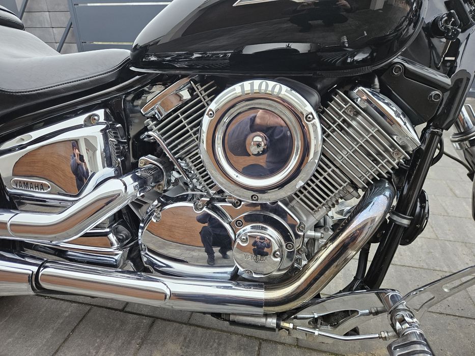 Yamaha Drag Star 1100 cm3 2003r, 33 tys.km SAKWY, Film 4k, Transport