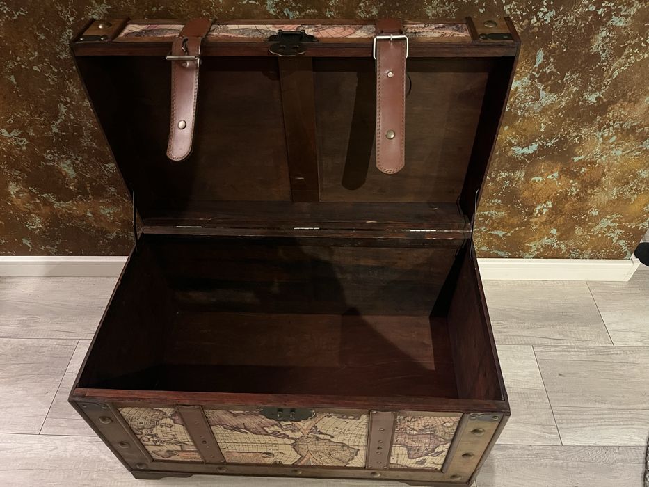 Duża skrzynia drewniana almi decor