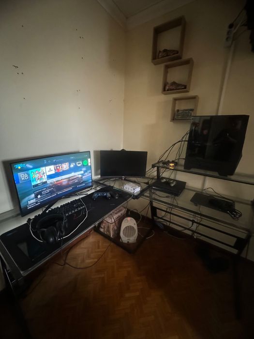 MESA GRANDE DE VIDRO 150x90 *negociavel*
