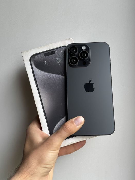 iPhone 15 Pro Max 256 Gb Black Titanium Neverlock АКБ 88% Физ Сим