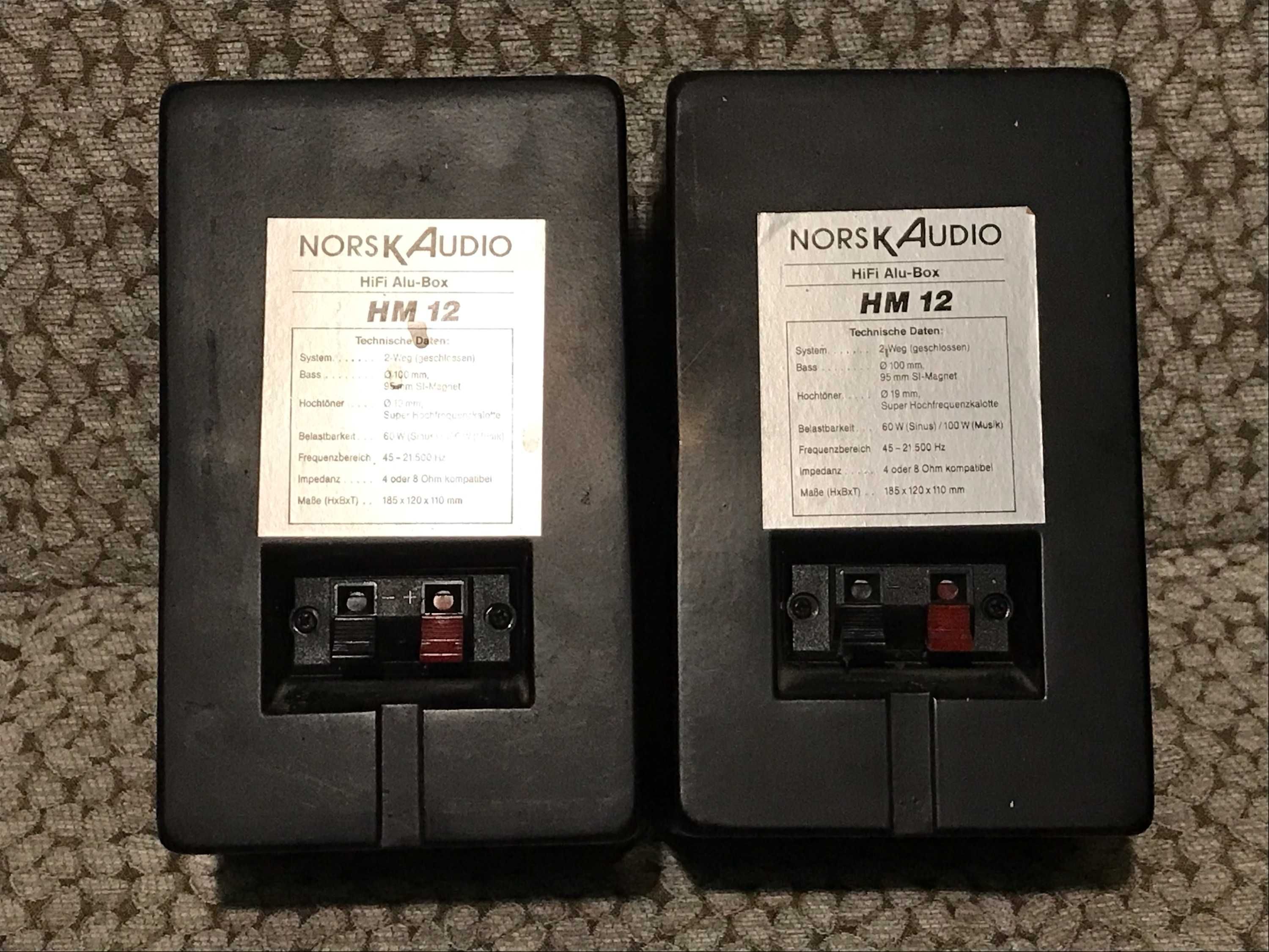 Kolumny głośnikowe Norsk Audio Alu Box HM12 - 60/100 Watt