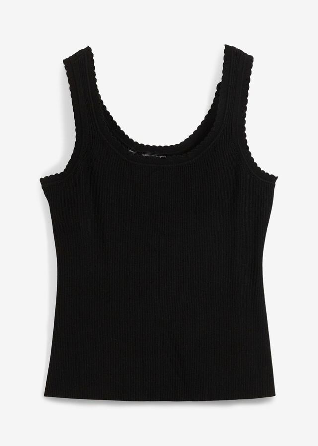 B.P.C top dzianinowy czarny 36/38.