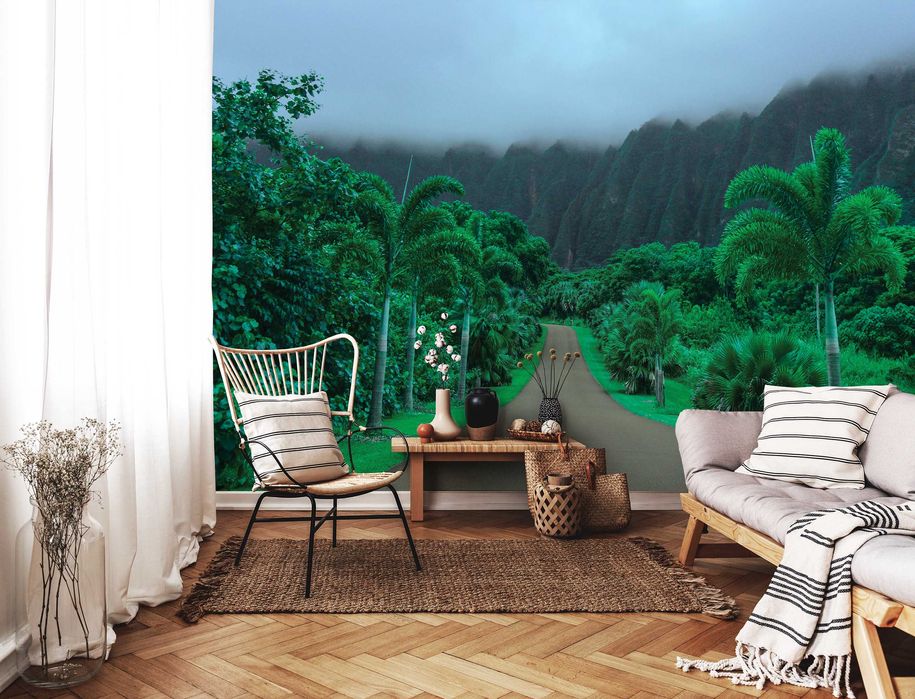 Fototapeta Droga w Dżungli Las Tropik Na Ścianę 3D Twój Rozmiar + KLEJ