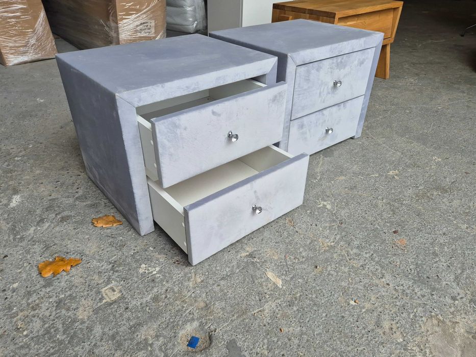 stolik nocny tapicerowany komplet 2szt