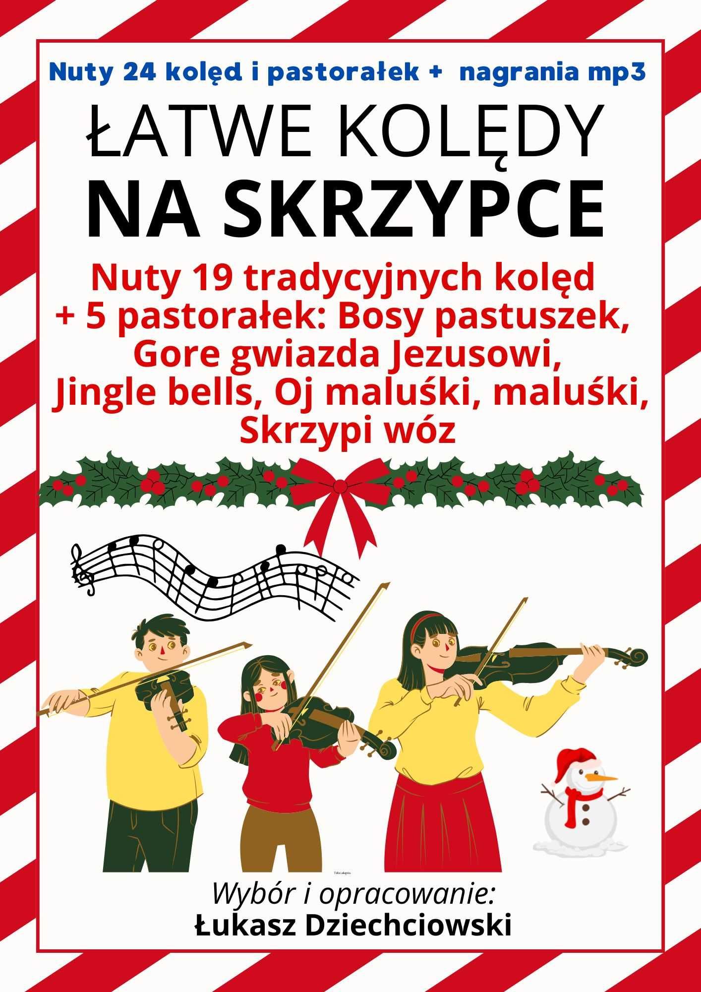 Piosenki na skrzypce - nuty 31 piosenek, słowa, mp3, nowe, łatwe