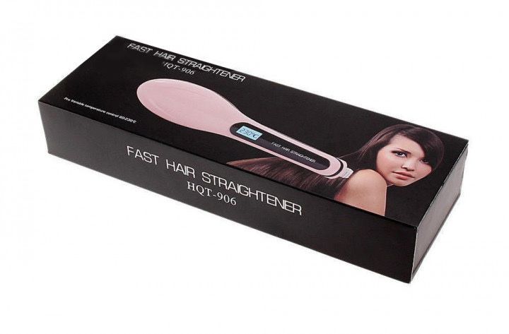 Гребінець - випрямляч електричний FAST HAIR STRAIGHTENER HQT-906 29 Вт