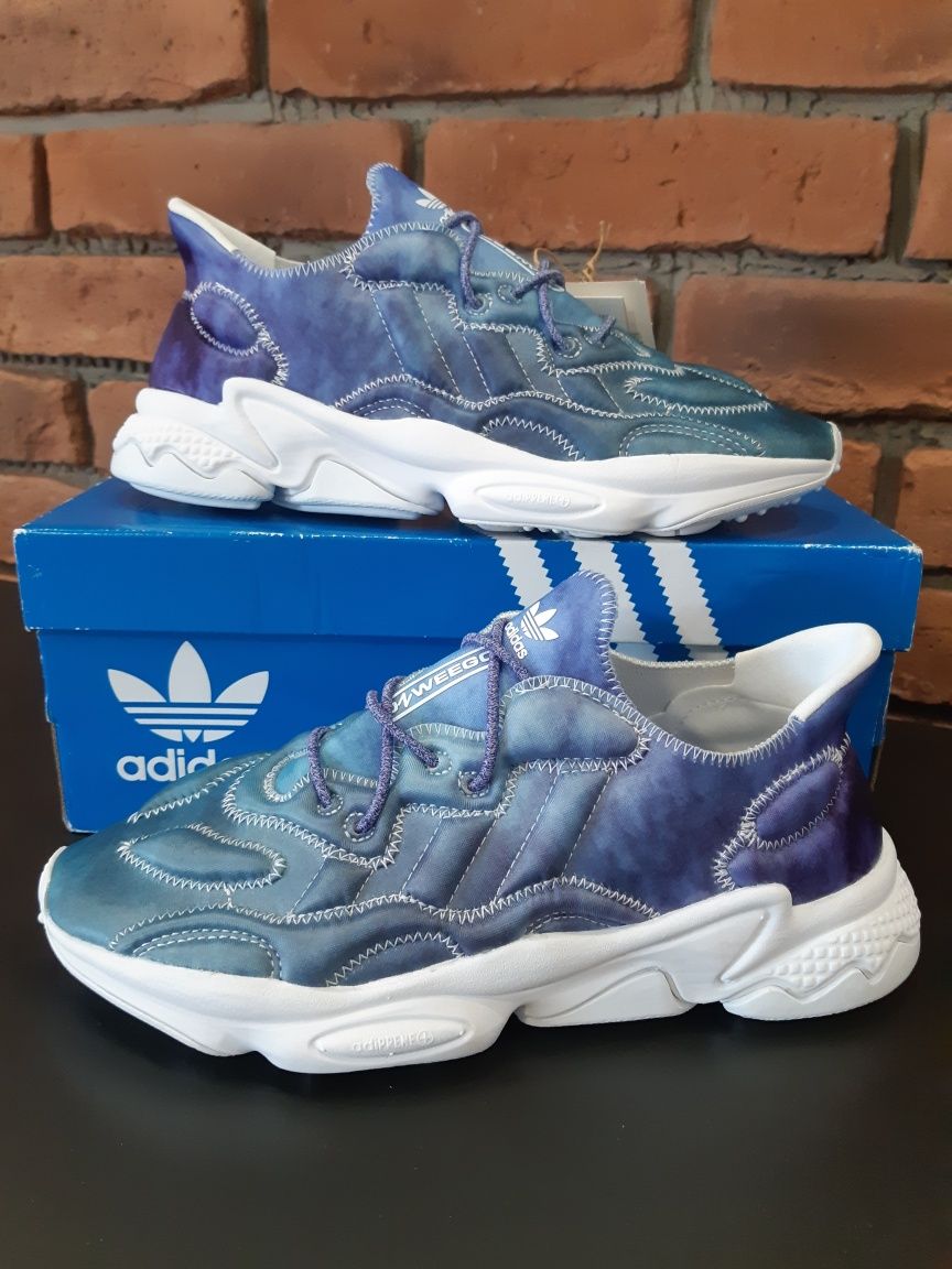 Adidas Ozweego Tech J El nowe sneakersy trampki niebieskie białe 38