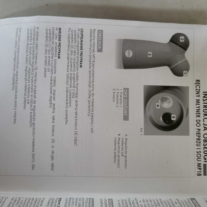 Młynek do pieprzu i soli