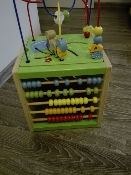 Kostka Edukacyjna Drewniana dla dzieci Eichhorn