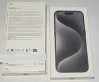 Nowy iphone 15 pro black titanium 256gb