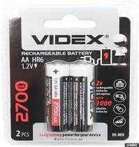 Акумулятор Videx 2700 mAh R 6 (AA) ціна за пару