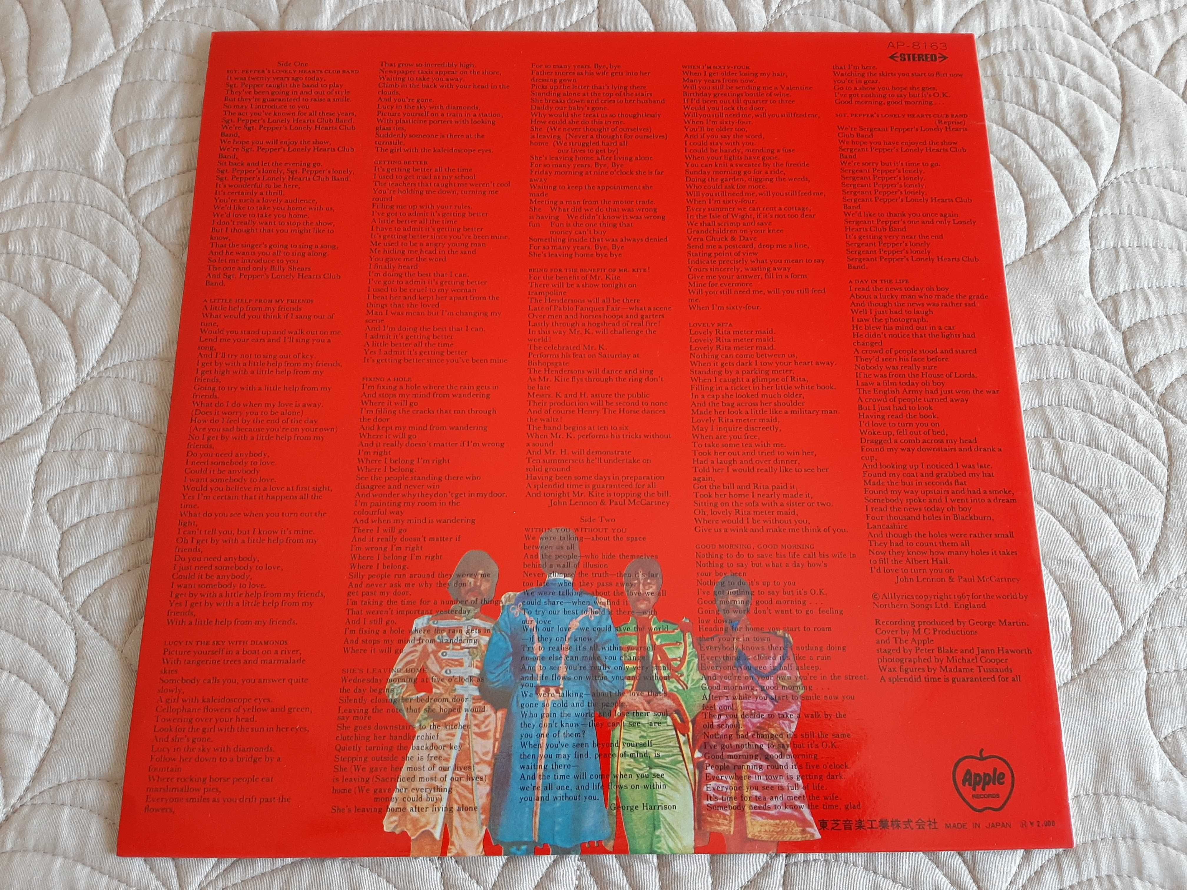 The Beatles - Sgt. Pepper`s Lonely Hearts Club - Japão - Vinil LP