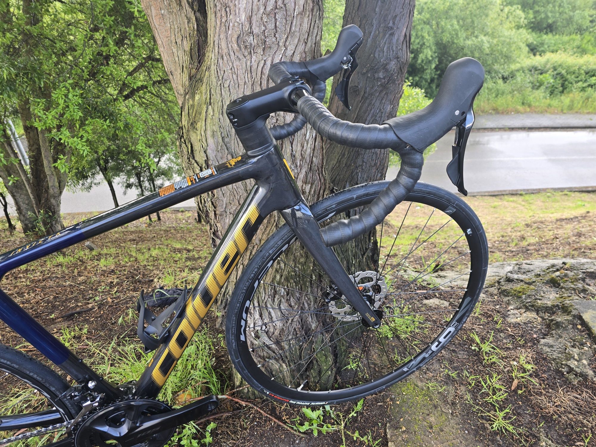 Bicicleta de estrada disco carbono 12x2v nova