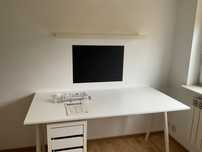 IKEA biurko GALANT + komoda MICKE + półka LACK