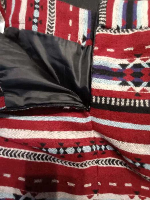 Krótka Spódnica Miniówka Ciepła Wzorzysta FB Sister Rozmiar XL