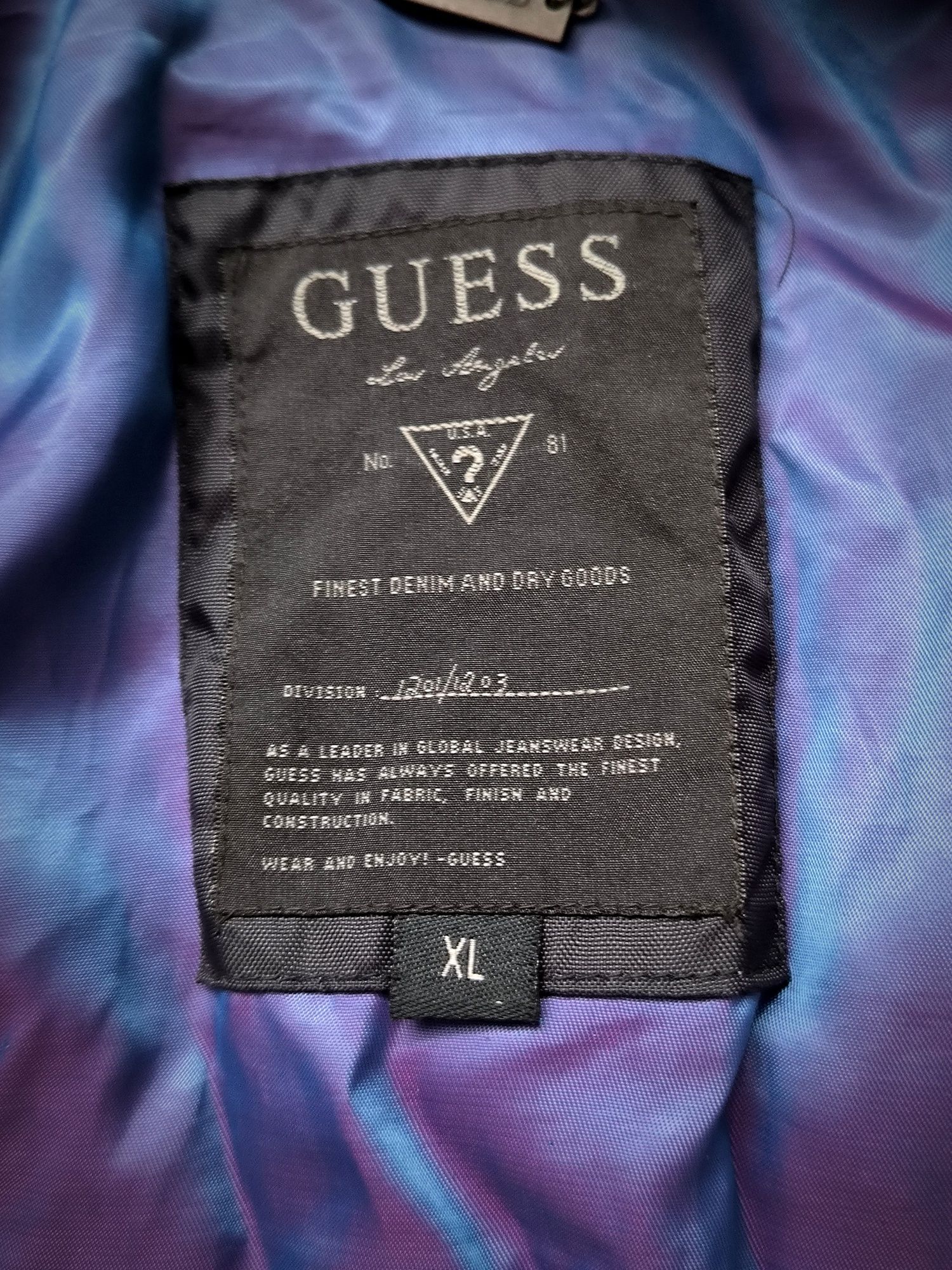 Kurtka GUESS wiosenno/jesienna wiatrowka XL