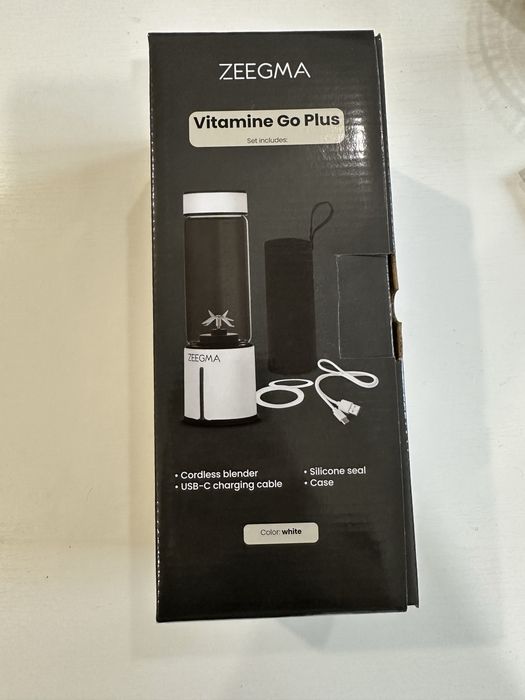 Blender Przenośny Bezprzewodowy duży ZEEGMA Vitamine Go Plus biały